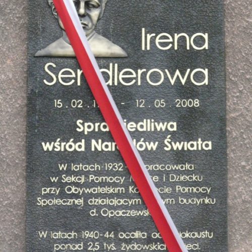 Odsłonięcie tablicy pamiątkowej Ireny Sendlerowej 2010