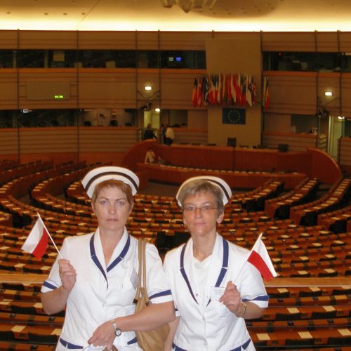Wizyta polskich pielęgniarek i położnych w Parlamencie Europejskim w Brukseli