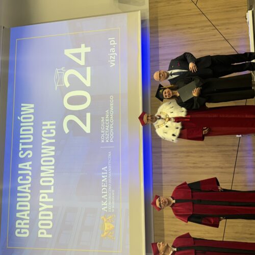 06.07.2024 r. Graduacja Studiów Podyplomowych w Akademii Ekonomiczno-Humanistycznej w Warszawie