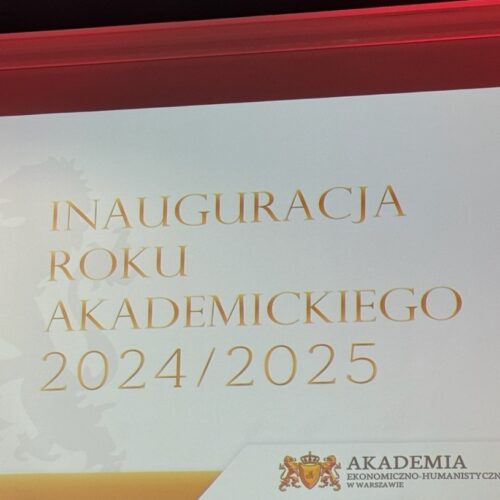 11.10.2024r. w Akademii Ekonomiczno-Humanistycznej w Warszawie odbyła się  uroczysta Inauguracja Roku Akademickiego 2024/2025