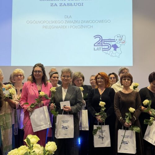 13.01.206r.-obchody jubileuszu XXV-lecia Ogólnopolskiego Związku Zawodowego Pielęgniarek i Położnych OZZPiP Region Mazowiecki