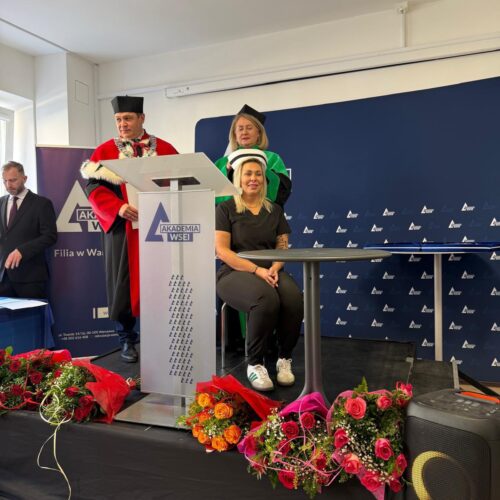 13.03.2026r.uroczystość wręczenia dyplomów absolwentom kierunku pielęgniarstwo w warszawskiej filii Lubelska Akademia WSEI