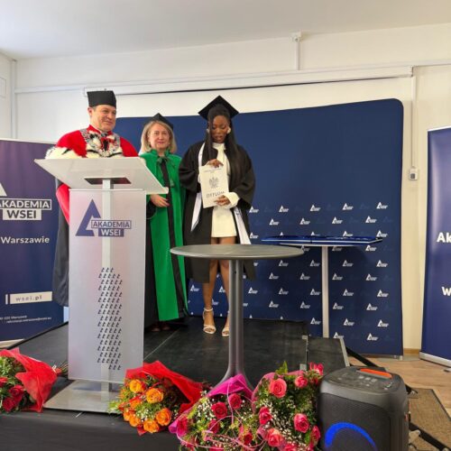 13.03.2026r.uroczystość wręczenia dyplomów absolwentom kierunku pielęgniarstwo w warszawskiej filii Lubelska Akademia WSEI